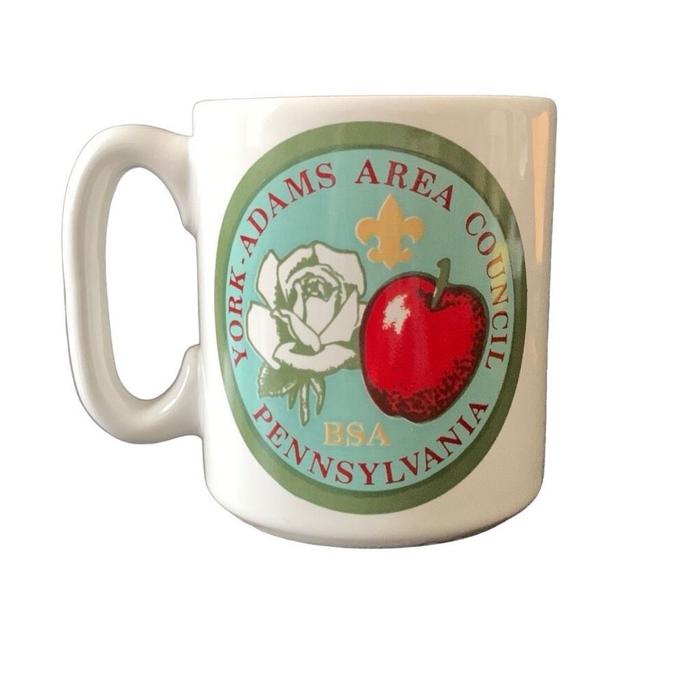 Vintage Boy Scouts Scout York Adams Pa Area Council Fall Round Up Mug